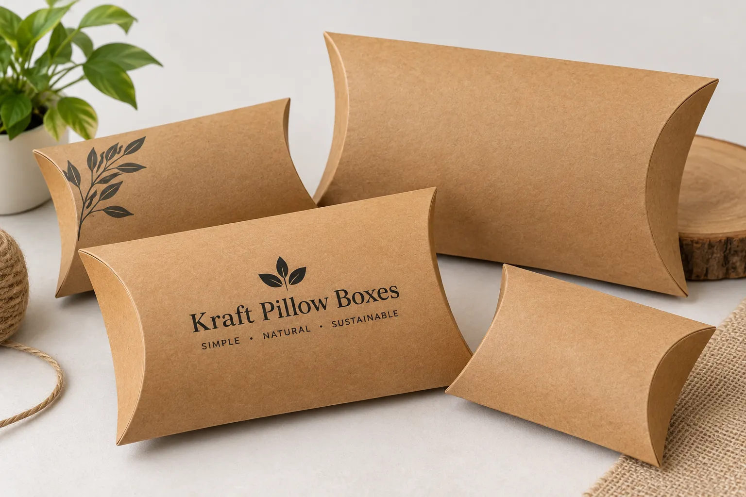 Custom Kraft Pillow Packaging Boxes for Better Unboxing